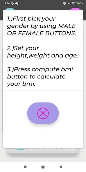 Emulate Android APK Smart BMI Calculator
