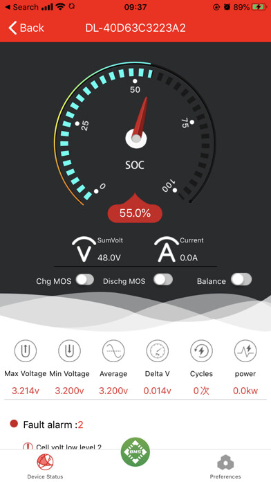 Emulate iPhone app smart-bms using MyAndroid