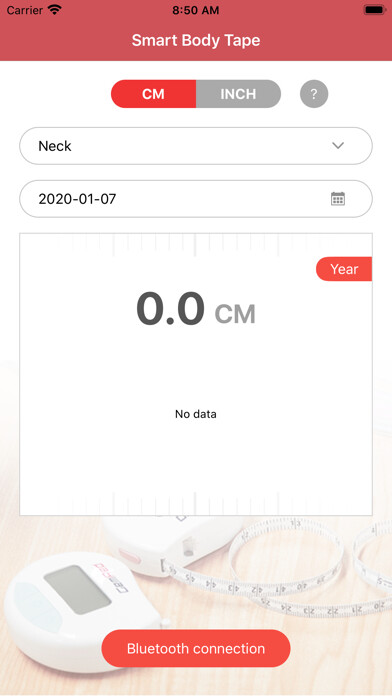 Emulate iPhone app Smart Body Tape using MyAndroid