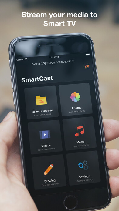 Emulate iPhone app SmartCast for LG TV using MyAndroid