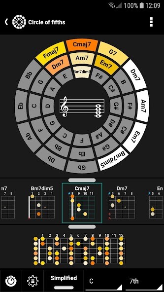 Run android online APK s.mart Circle of Fifths from MyAndroid or emulate s.mart Circle of Fifths using MyAndroid