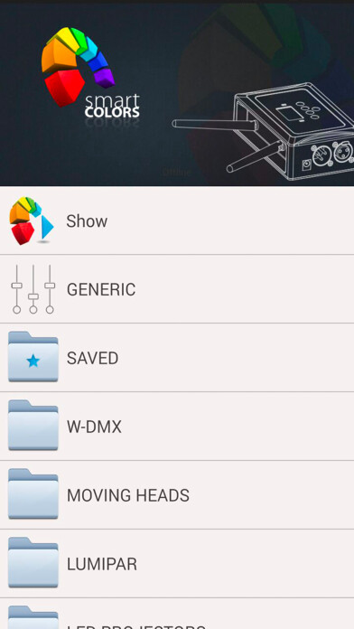 Emulate iPhone app SMARTCOLOR PROLIGHTS using MyAndroid Emulate iPhone app SMARTCOLOR PROLIGHTS using MyAndroid