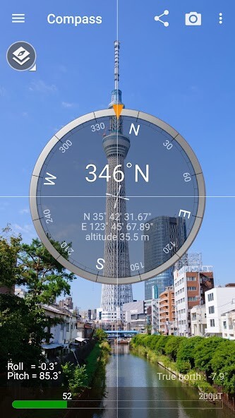 Run android online APK Smart Compass Pro from MyAndroid or emulate Smart Compass Pro using MyAndroid