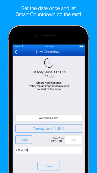 Emulate iPhone app Smart Countdown using MyAndroid Emulate iPhone app Smart Countdown using MyAndroid