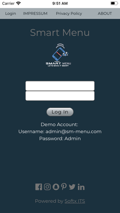 Emulate iPhone app Smart Digital Menu using MyAndroid Emulate iPhone app Smart Digital Menu using MyAndroid