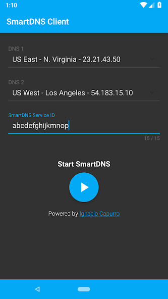 Run android online APK SmartDNS Client from MyAndroid or emulate SmartDNS Client using MyAndroid