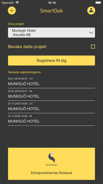Emulate iPhone app SmartDok Personalliggare using MyAndroid Emulate iPhone app SmartDok Personalliggare using MyAndroid