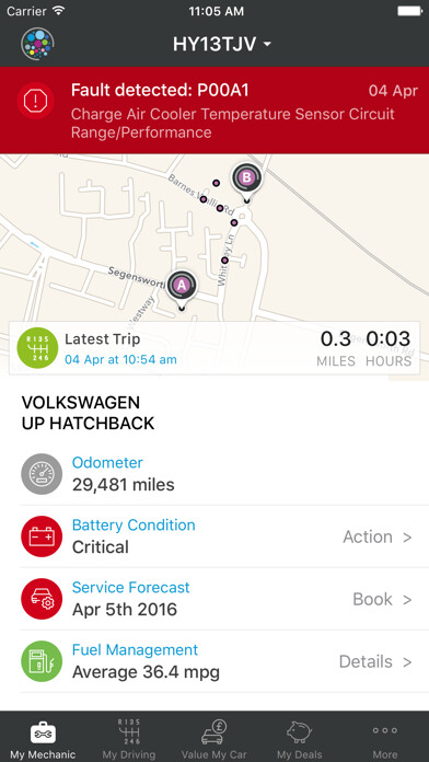 Emulate iPhone app SmartDriver Viewpoint using MyAndroid
