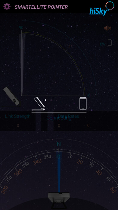 Emulate iPhone app Smartellite Pointer using MyAndroid