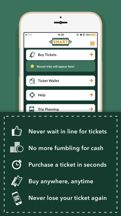 Emulate iPhone app SMART eTickets using MyAndroid
