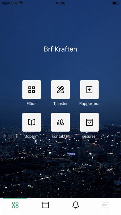 Emulate iPhone app Smart Fastighet using MyAndroid