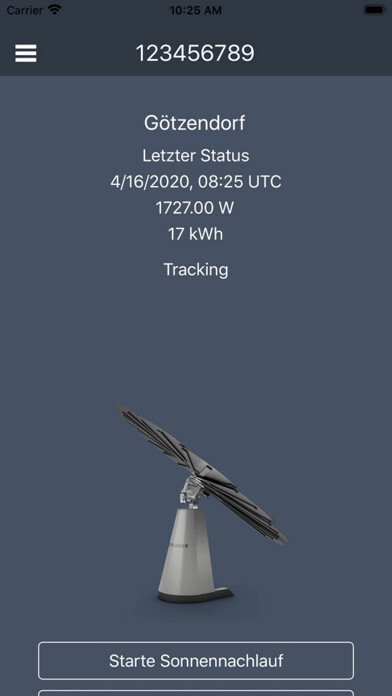 Emulate iPhone app Smartflower Monitor using MyAndroid