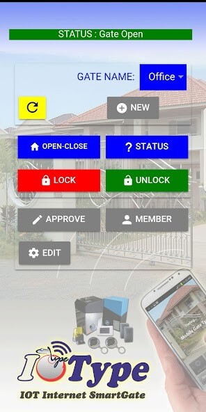Run android online APK SmartGate IOType from MyAndroid or emulate SmartGate IOType using MyAndroid
