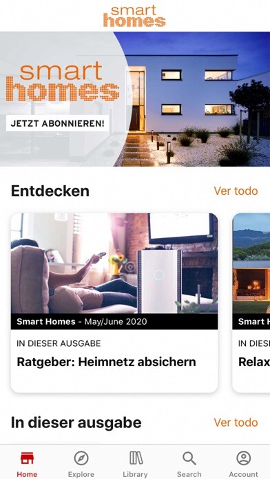 Emulate iPhone app Smart Homes Magazin using MyAndroid Emulate iPhone app Smart Homes Magazin using MyAndroid