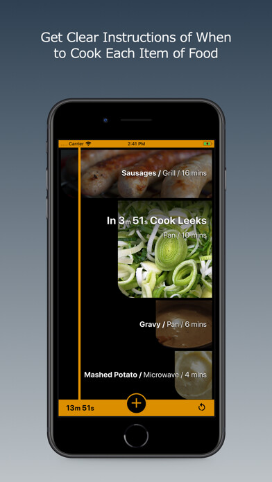 Emulate iPhone app Smart Kitchen Timer using MyAndroid