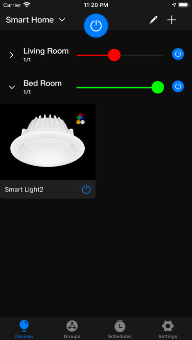 Emulate iPhone app Smart Light1 using MyAndroid