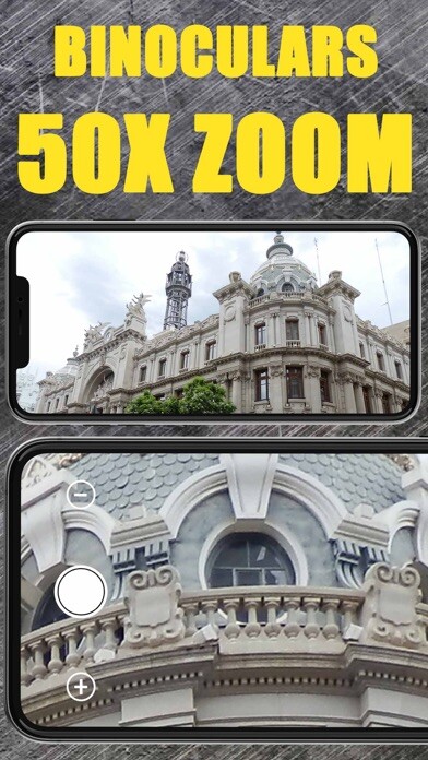 Emulate iPhone app Smart Magnifying 50X Zoom using MyAndroid