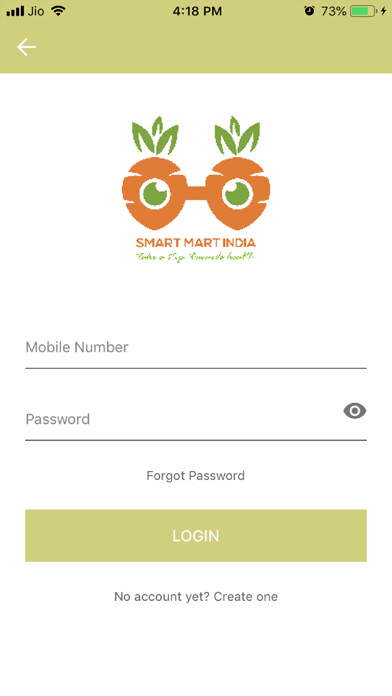 Emulate iPhone app Smart Mart India using MyAndroid
