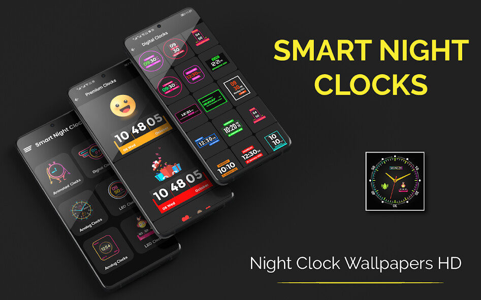 Run android online APK Smart Night Clock  Wallpapers from MyAndroid or emulate Smart Night Clock  Wallpapers using MyAndroid