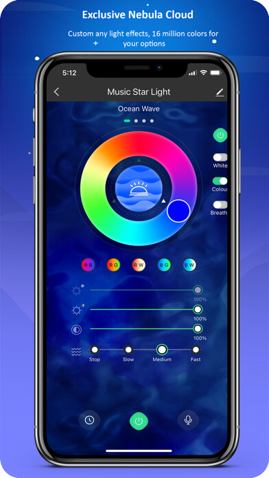 Emulate iPhone app Smart Night Light using MyAndroid