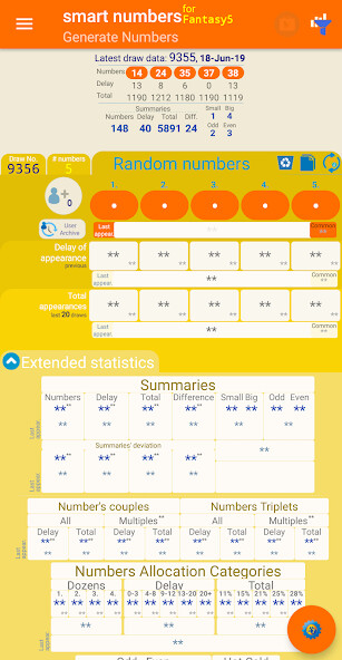 Run android online APK smart numbers for Fantasy 5(California) from MyAndroid or emulate smart numbers for Fantasy 5(California) using MyAndroid