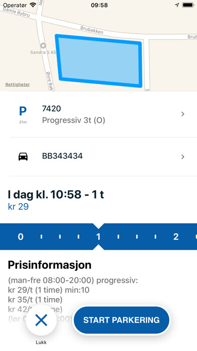 Emulate iPhone app SmartPark Parkering using MyAndroid