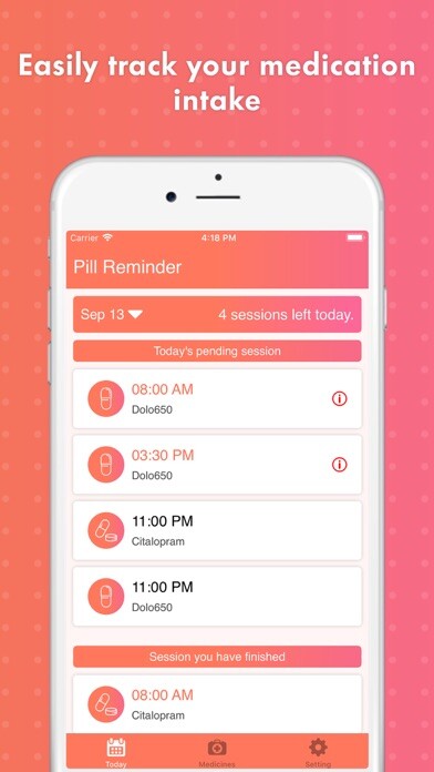 Emulate iPhone app Smart Pill Reminder Tracker using MyAndroid Emulate iPhone app Smart Pill Reminder Tracker using MyAndroid