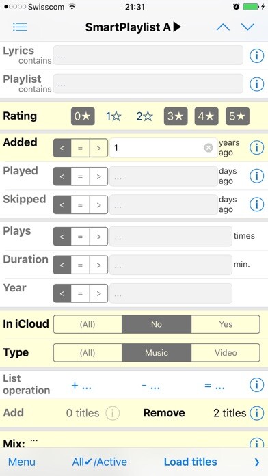 Emulate iPhone app SmartPlaylist using MyAndroid Emulate iPhone app SmartPlaylist using MyAndroid