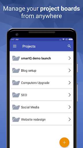 Run android online APK smartQ : workflow management for teams from MyAndroid or emulate smartQ : workflow management for teams using MyAndroid