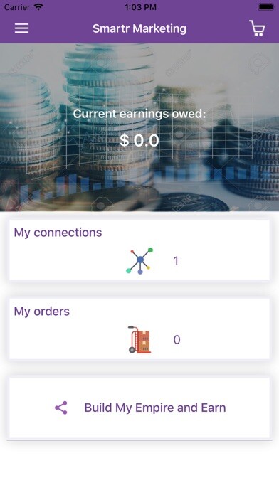 Emulate iPhone app Smartr Marketing using MyAndroid