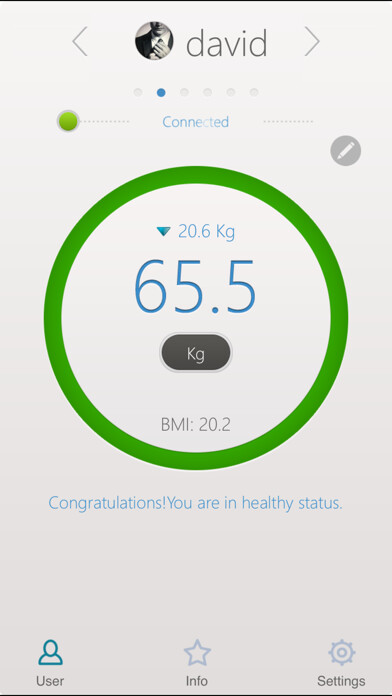 Emulate iPhone app Smart Scale - Body Record Tool using MyAndroid Emulate iPhone app Smart Scale - Body Record Tool using MyAndroid