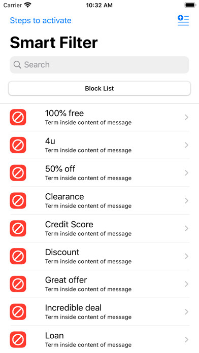 Emulate iPhone app Smart SMS Filter using MyAndroid Emulate iPhone app Smart SMS Filter using MyAndroid