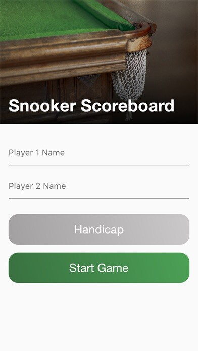 Emulate iPhone app Smart Snooker Scoreboard using MyAndroid