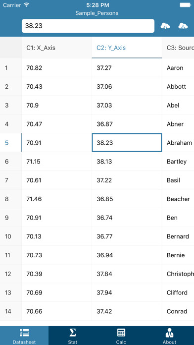 Emulate iPhone app Smart Statistics using MyAndroid