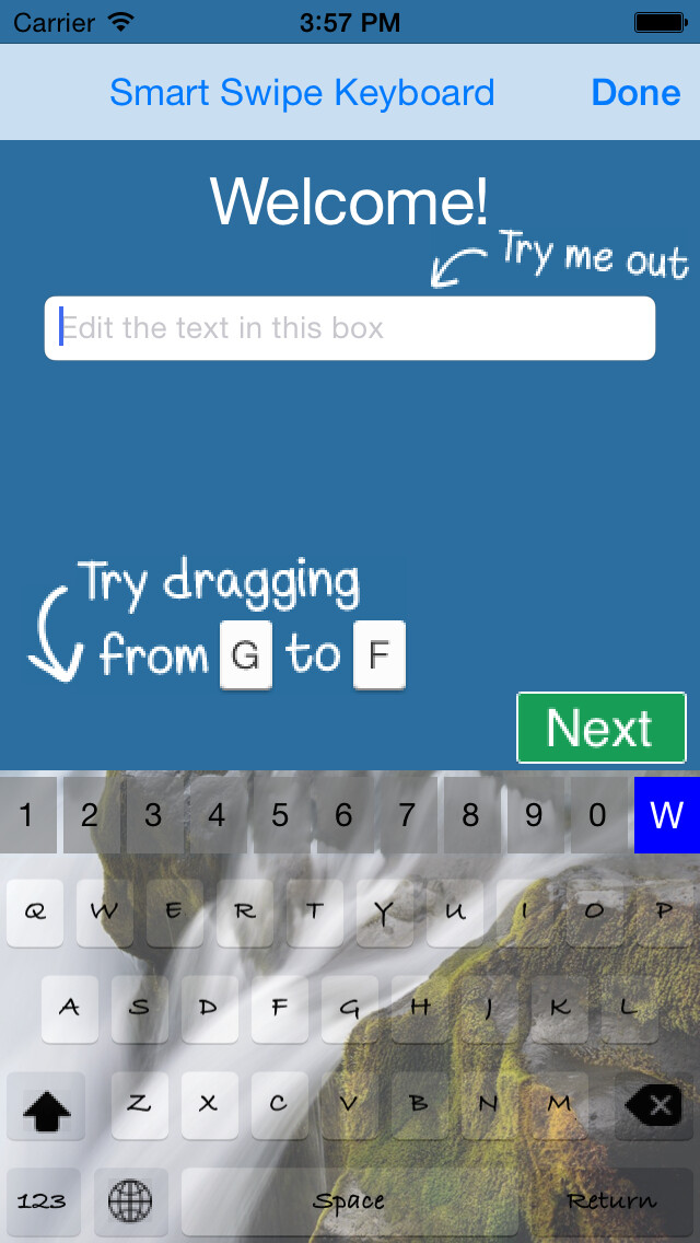 Emulate iPhone app Smart Swipe Keyboard Pro for iOS8 using MyAndroid Emulate iPhone app Smart Swipe Keyboard Pro for iOS8 using MyAndroid