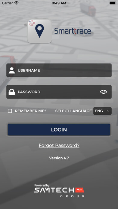 Emulate iPhone app Smarttrace - Fleet Management using MyAndroid Emulate iPhone app Smarttrace - Fleet Management using MyAndroid