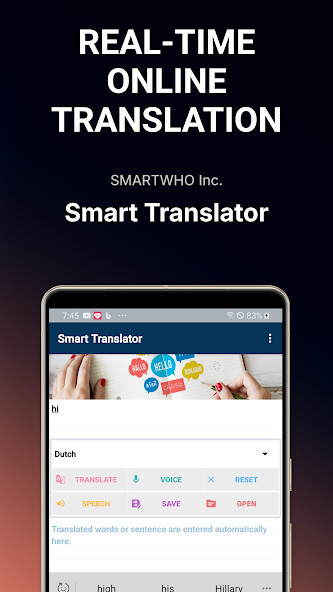 Emulate iPhone app Smart Translator !! using MyAndroid