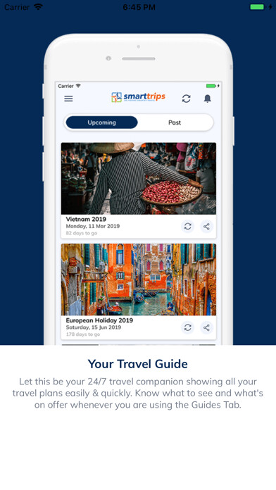 Emulate iPhone app SmartTrips - Smarter Travel using MyAndroid