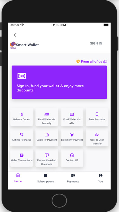 Emulate iPhone app Smart Wallet Data and Airtime using MyAndroid Emulate iPhone app Smart Wallet Data and Airtime using MyAndroid