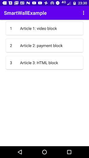 Run android online APK SmartWall sdk demo app from MyAndroid or emulate SmartWall sdk demo app using MyAndroid
