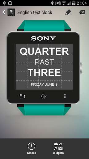 Emulate Android APK Smartwatch Text Clock Emulate Android APK Smartwatch Text Clock