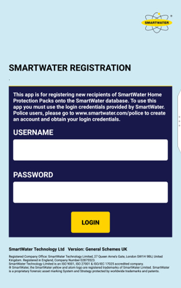 Run android online APK SmartWater Scheme Registration from MyAndroid or emulate SmartWater Scheme Registration using MyAndroid