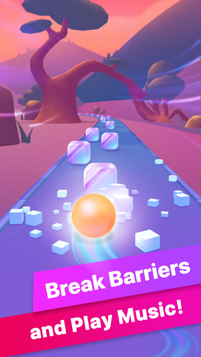 Emulate iPhone app Smash Beat — Music Rush using MyAndroid