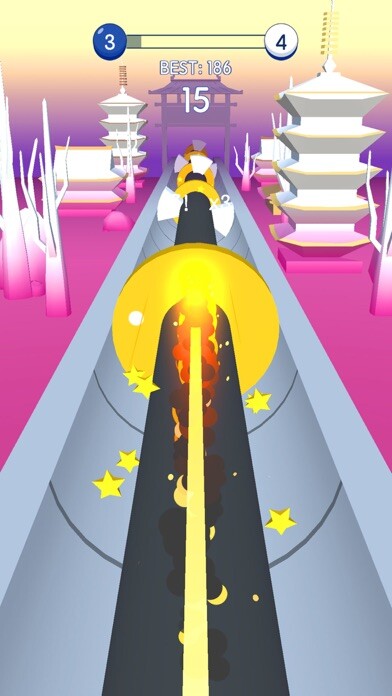 Emulate iPhone app Smash Road - Color Ball Run 3D using MyAndroid