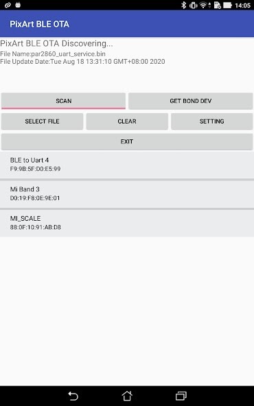 Run android online APK SMD286x BLE OTA from MyAndroid or emulate SMD286x BLE OTA using MyAndroid Run android online APK SMD286x BLE OTA from MyAndroid or emulate SMD286x BLE OTA using MyAndroid