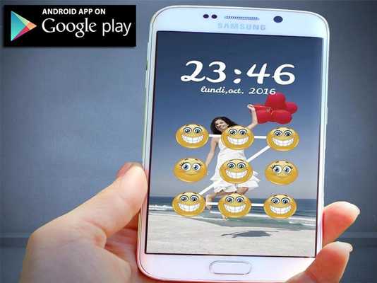 Emulate Android APK Smiley Emoji Lock Screen