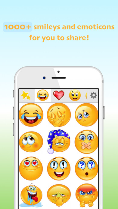 Emulate iPhone app Smileys: New Emojis using MyAndroid