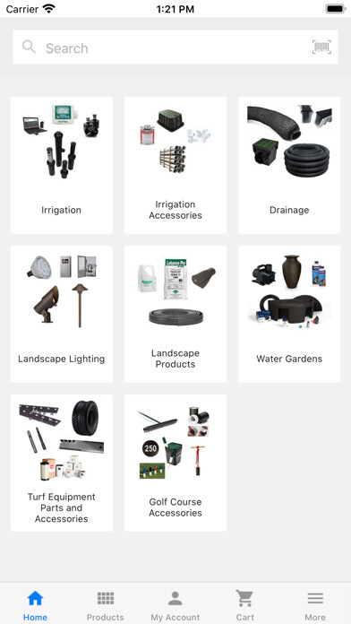 Emulate iPhone app Smith Turf & Irrigation using MyAndroid