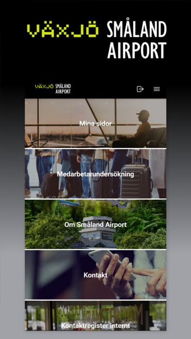 Emulate iPhone app Småland Airport using MyAndroid Emulate iPhone app Småland Airport using MyAndroid
