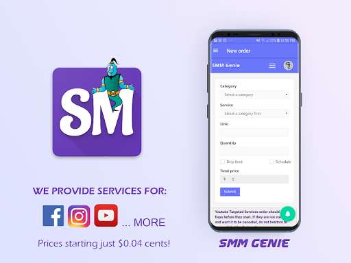 Run android online APK SMM Genie - The #1 Social Services Panel from MyAndroid or emulate SMM Genie - The #1 Social Services Panel using MyAndroid